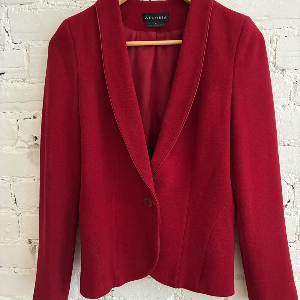 Zenobia Women's Bold Red Blazer